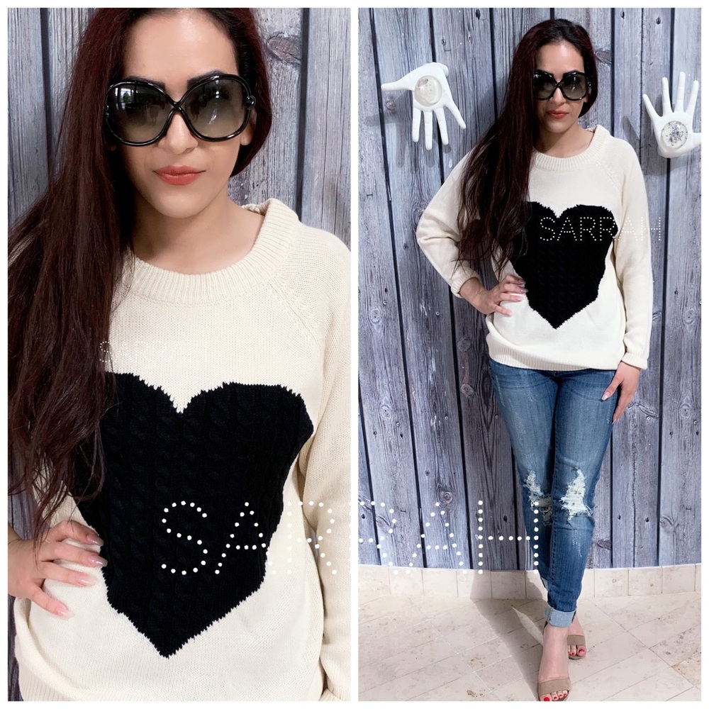 Sale Last 1 S New Adorable Cozy LOVE Knit Sweater - Picture 5 of 6